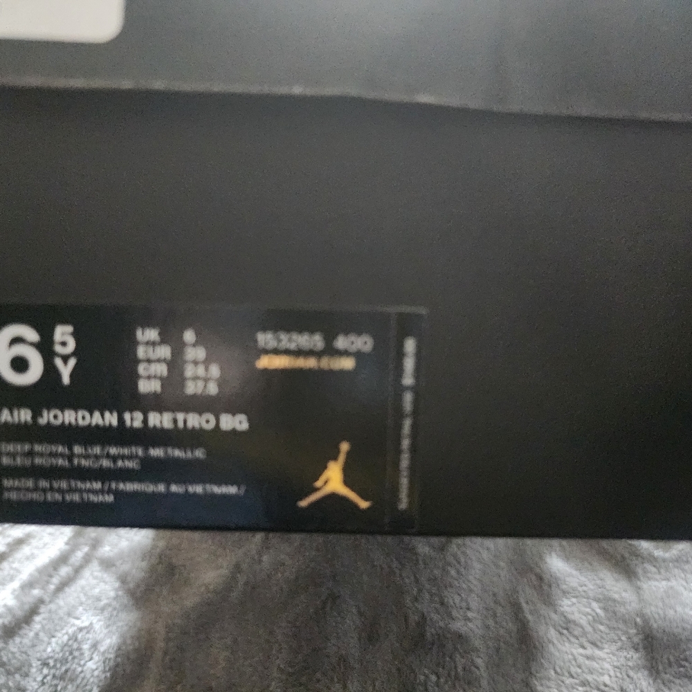 Big Kids 6.5 Jordan Retro 12 worn once.